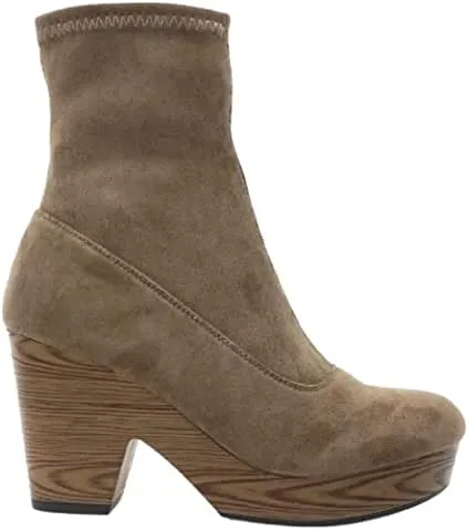 Pierre Dumas Women's Ponce-3 Block Heel Bootie Taupe