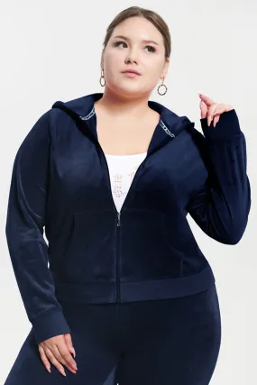 Plus-Size Classic Cotton Velour Hoodie