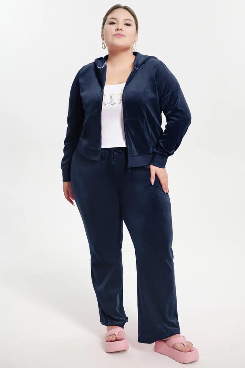 Plus-Size Classic Cotton Velour Hoodie