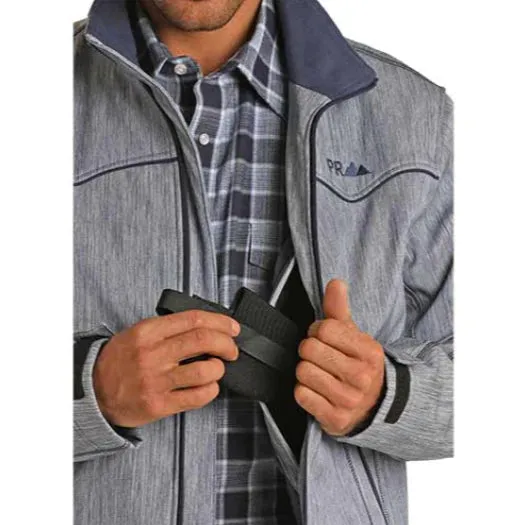 Powder River Men's Powder Blue Concealed Carry Zip Front Jacket