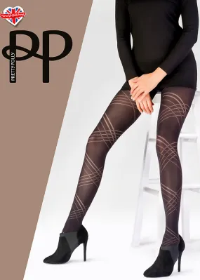 Pretty Polly Diagonal Pattern Tights ()