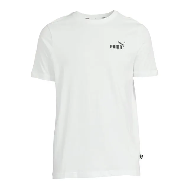 Puma Mens Ess Small Logo Tee White