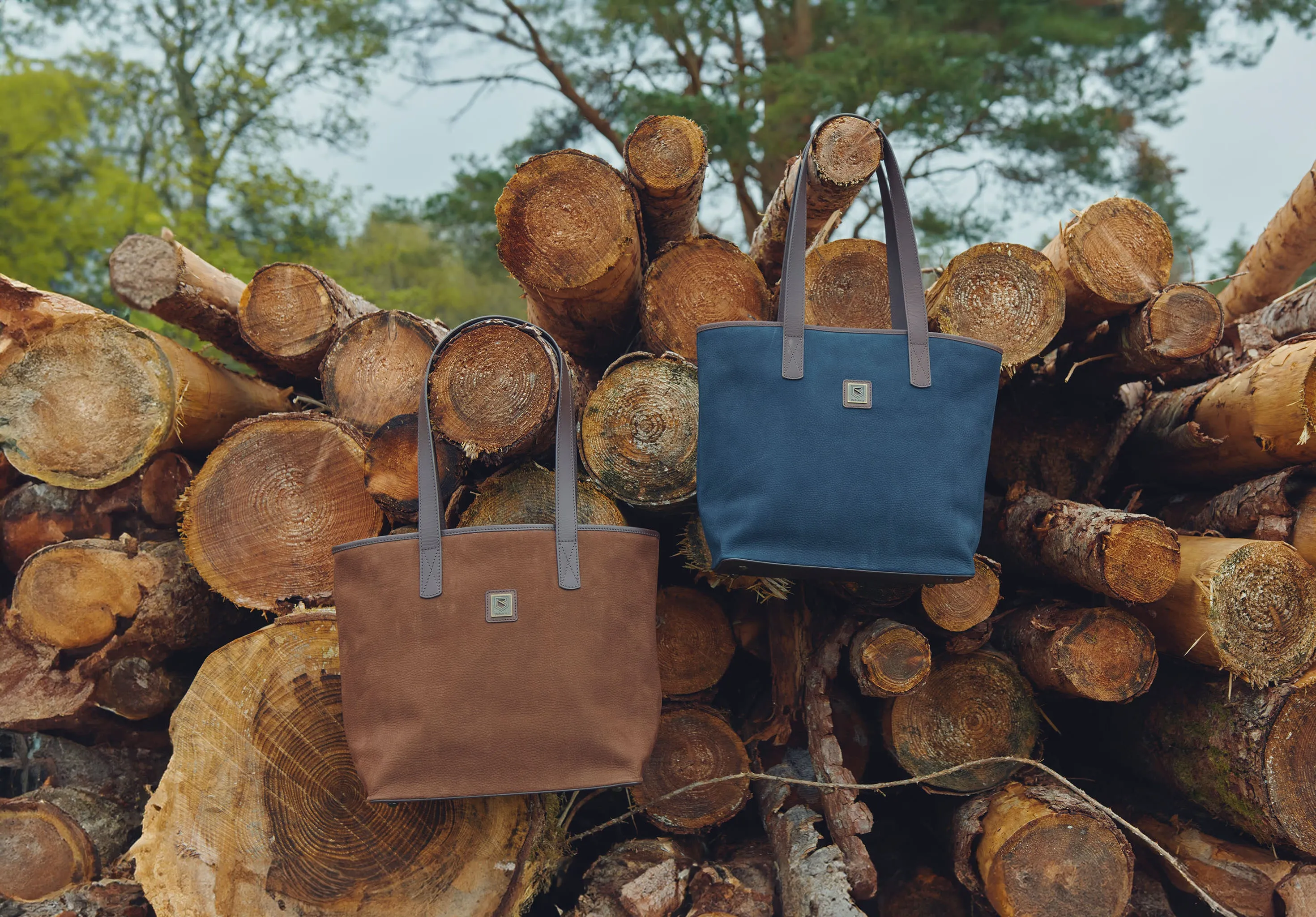 Rosemount Women’s Tote Bag- Navy Brown