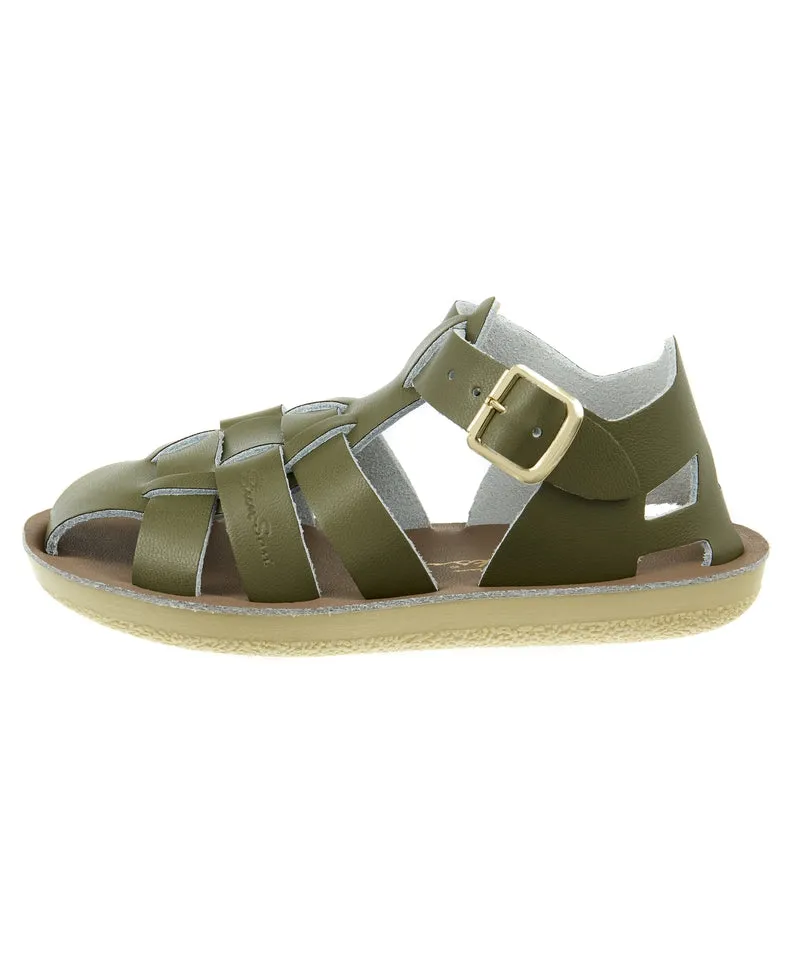 Salt-Water Sandals Child Shark Olive