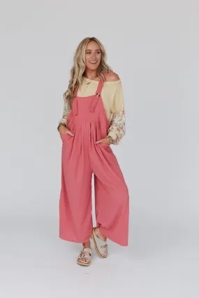 Serenity Wide Leg Jumpsuit - Marsala