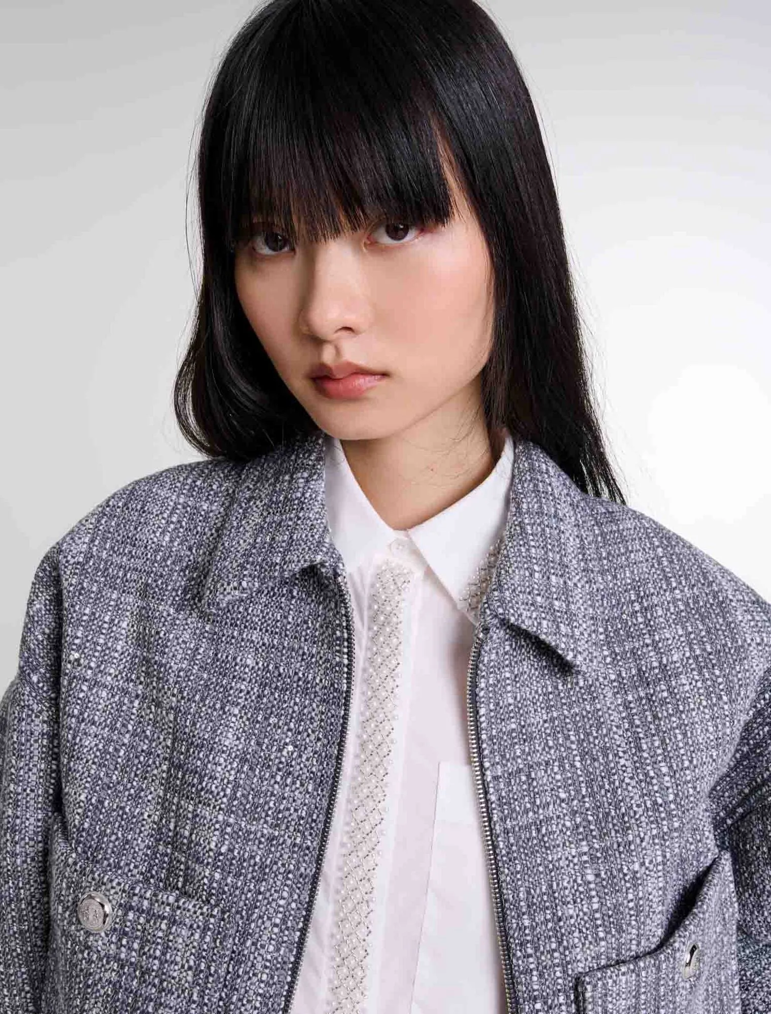 Short tweed jacket