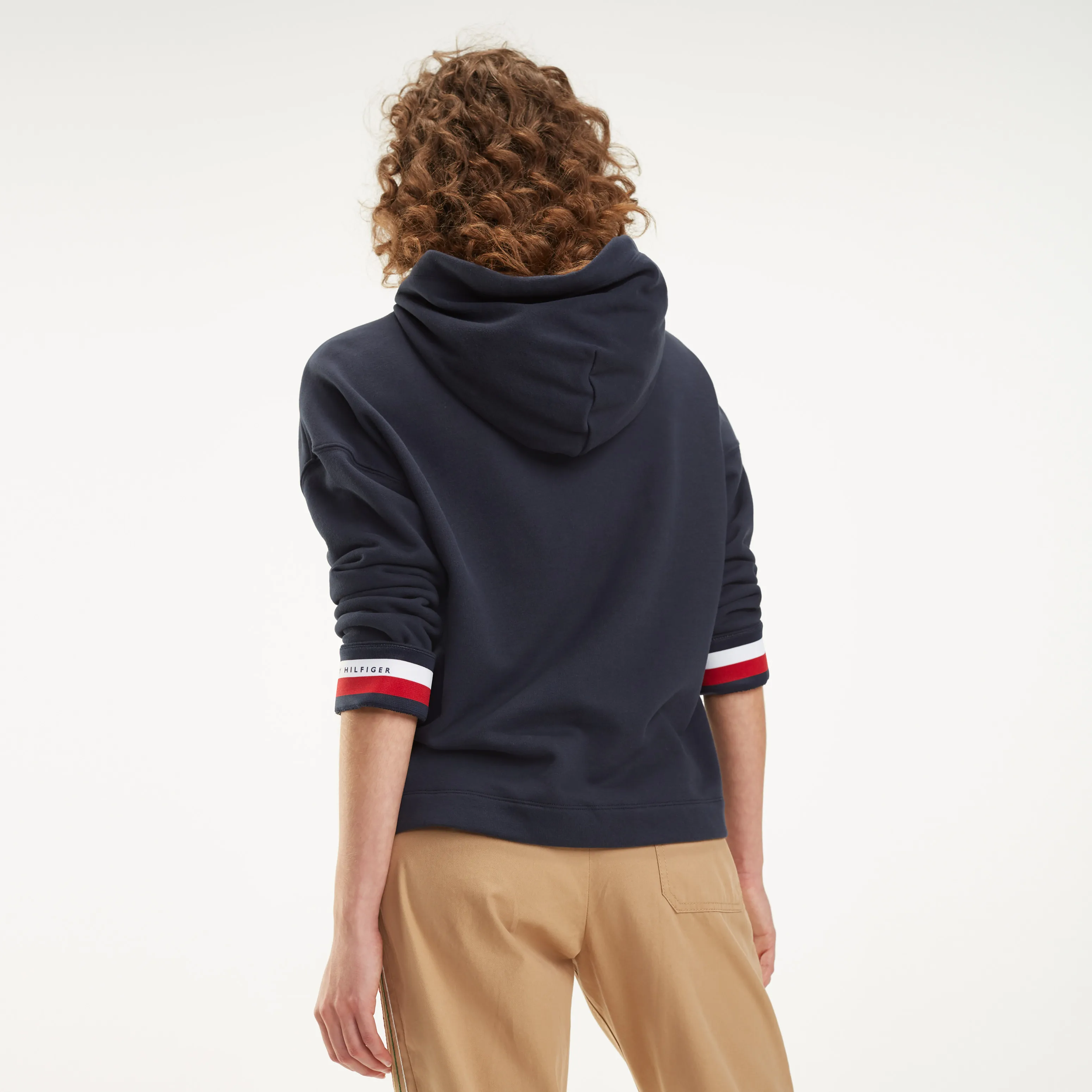 Signature Tape Cuff Hoodie | Hoodies | Tommy Hilfiger