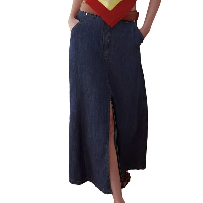 SKIRT VASCO Woman Blue Jeans