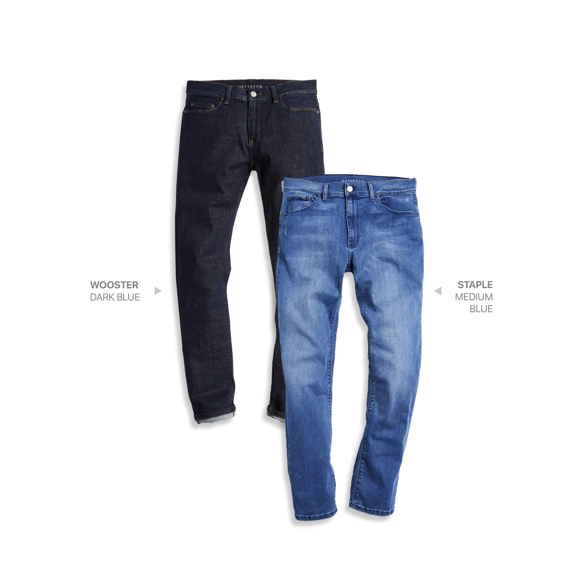 Slim Wooster Dark Blue and Slim Staple Medium Blue 2-Pack Jeans