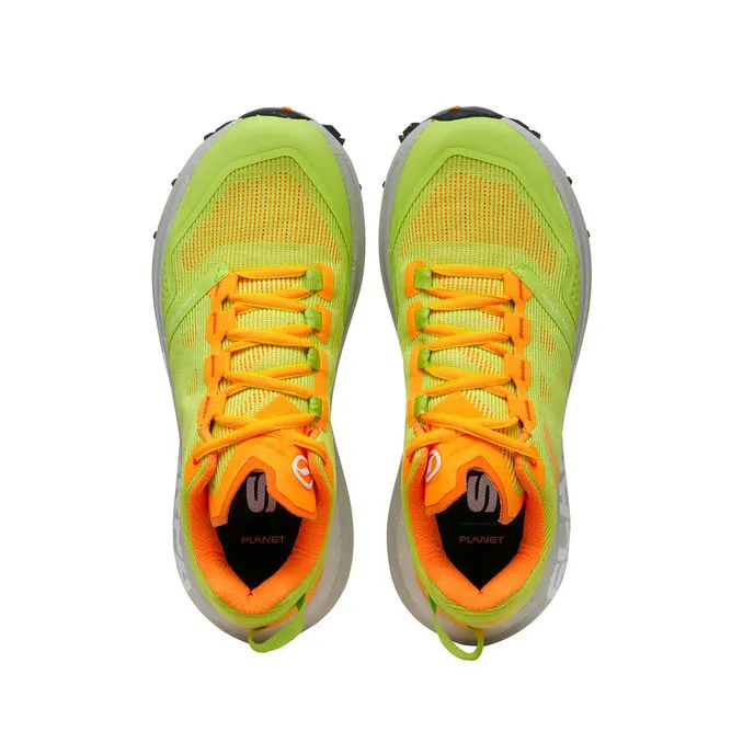 SNEAKERS SPIN PLANET Man Sunny Green Orange Fluo