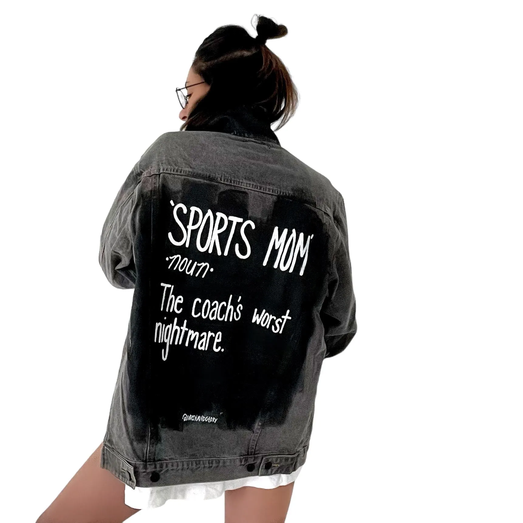 'Sports Mom' Denim Jacket