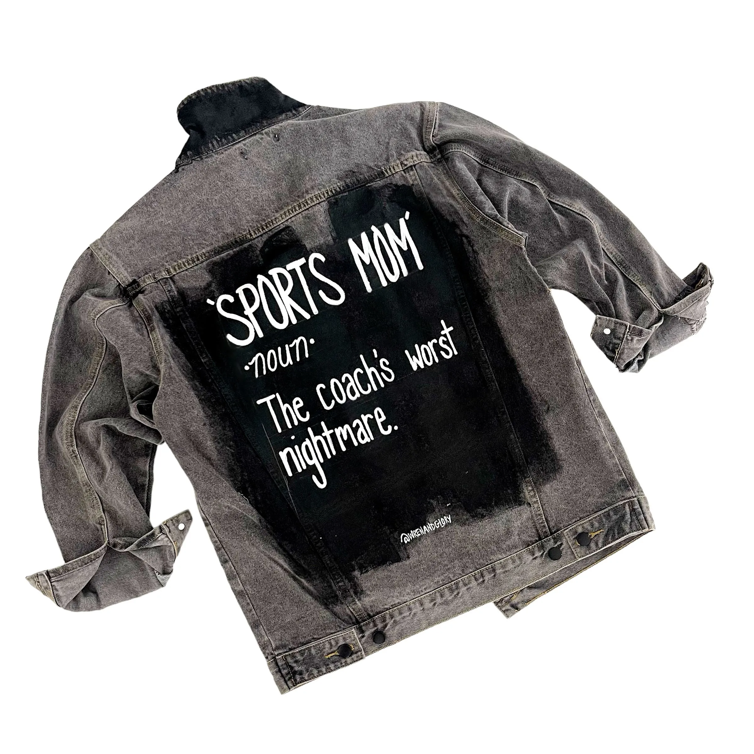 'Sports Mom' Denim Jacket