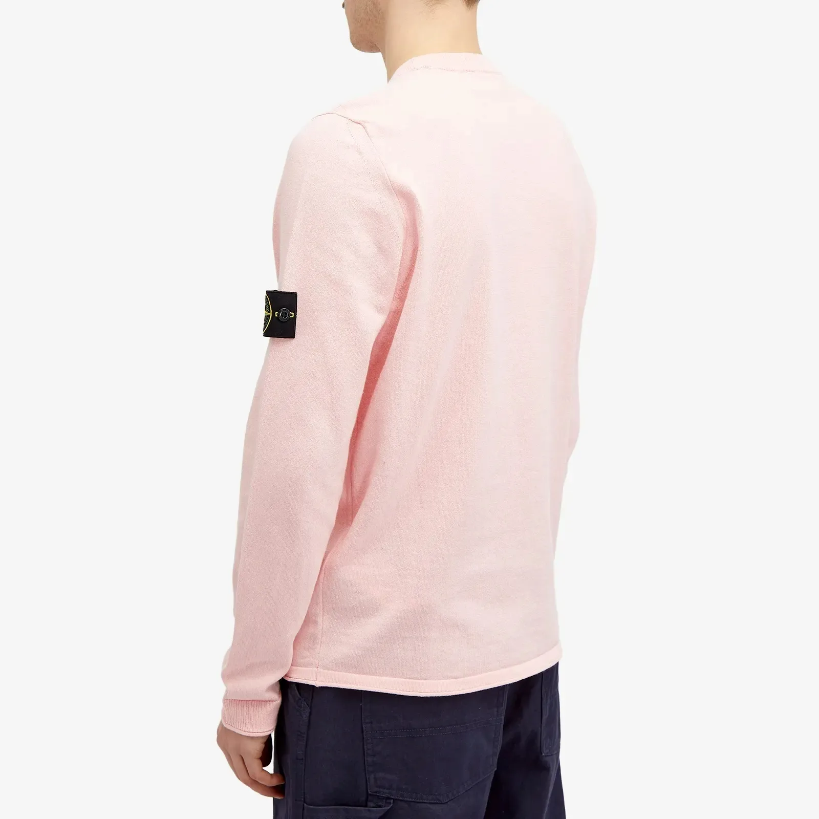 STONE ISLAND  |Crew Neck Street Style Long Sleeves Plain Cotton Logo