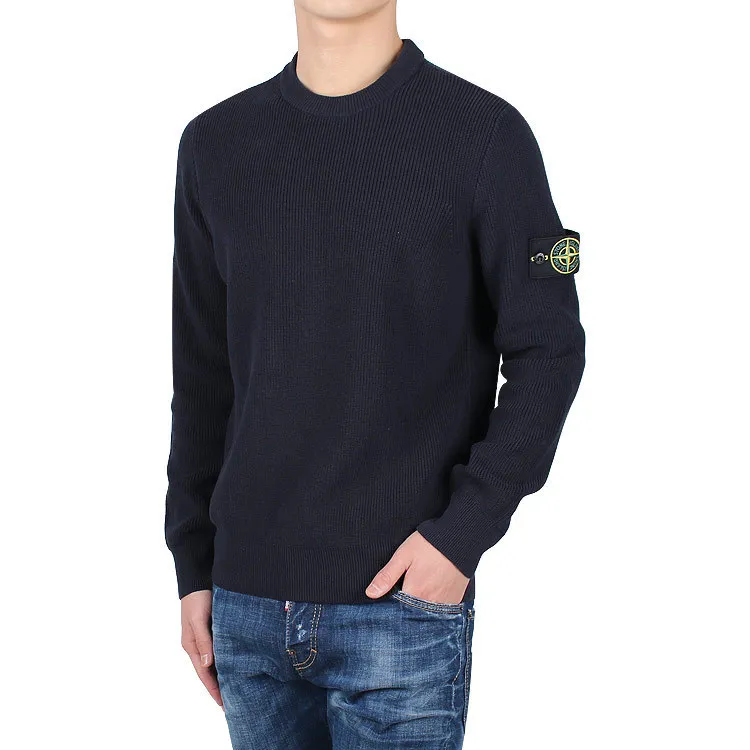 STONE ISLAND  |Logos on the Sleeves Logo Sweaters