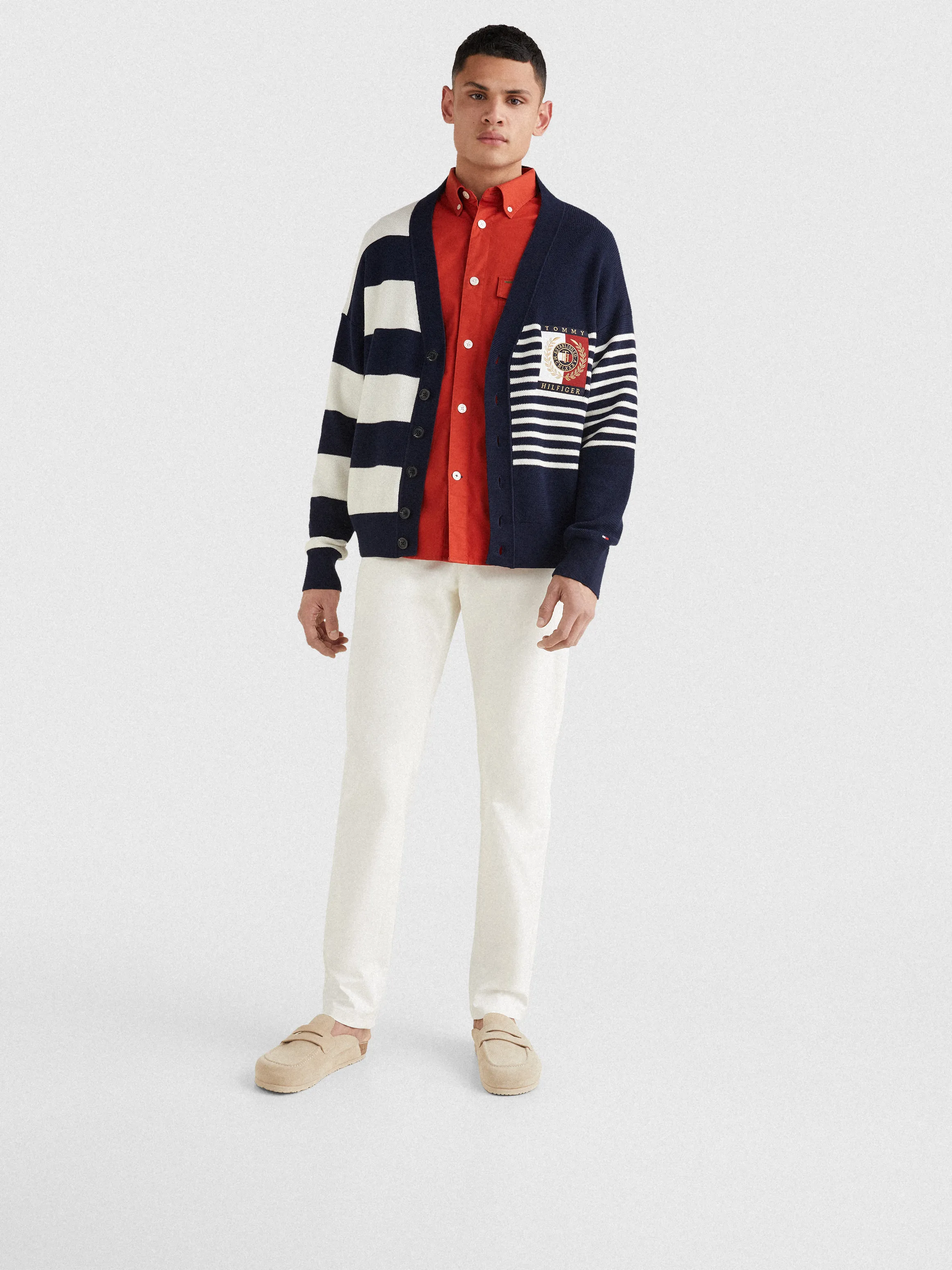 Stripe Crest Cardigan | Sweatshirts & Hoodies | Tommy Hilfiger