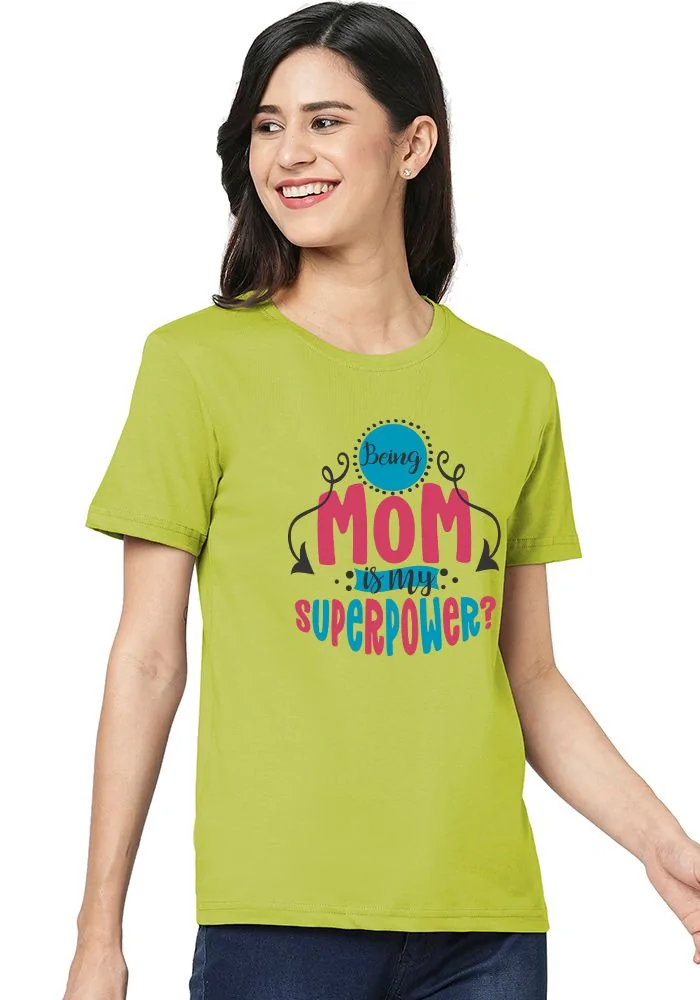 Superpower Mom Women Tshirt