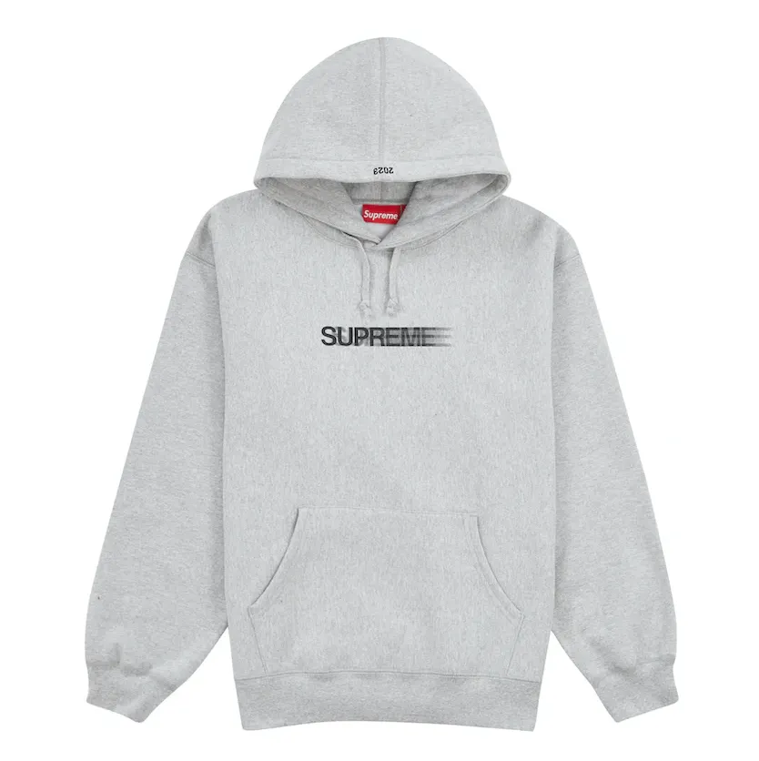 Supreme Motion Logo Hooded Sweatshirt (SS23) Heather Grey