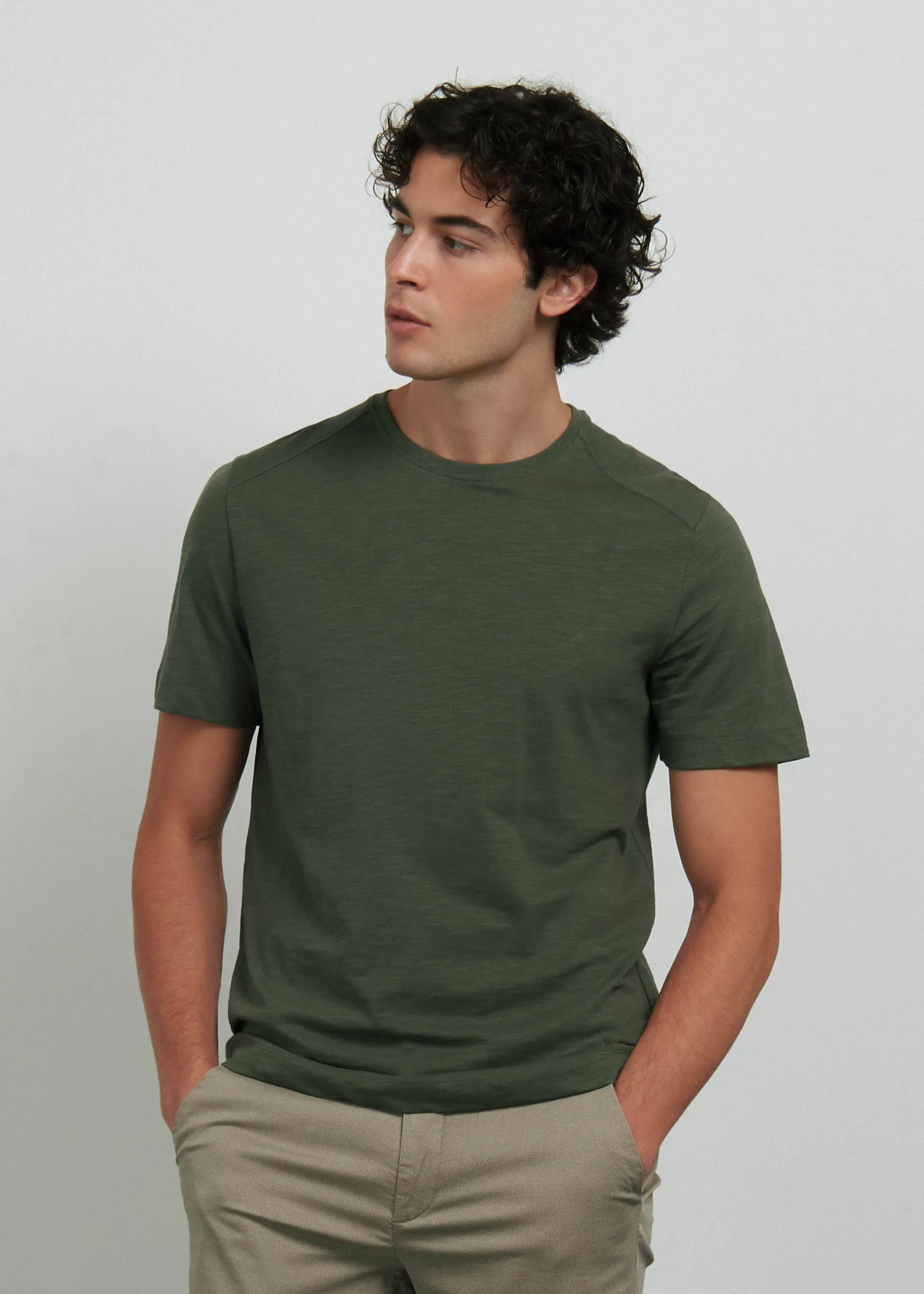 T shirt basic puro cotone