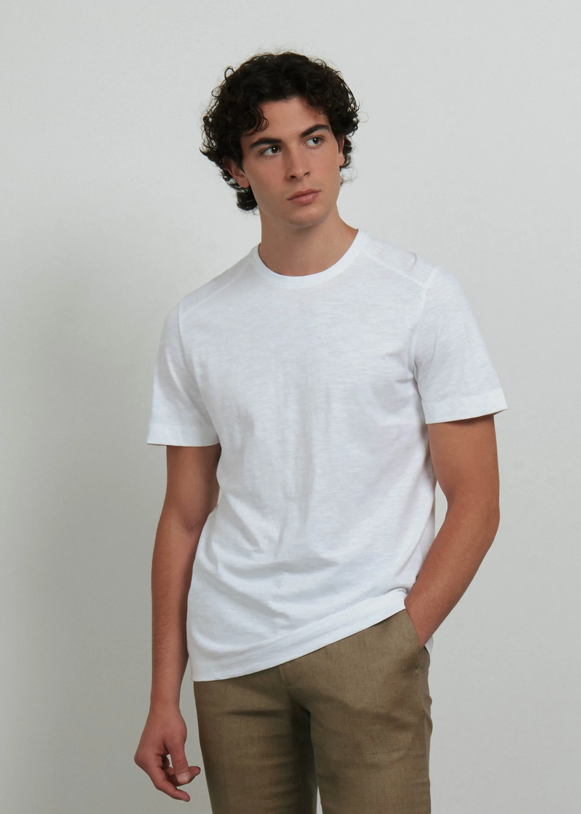 T shirt basic puro cotone