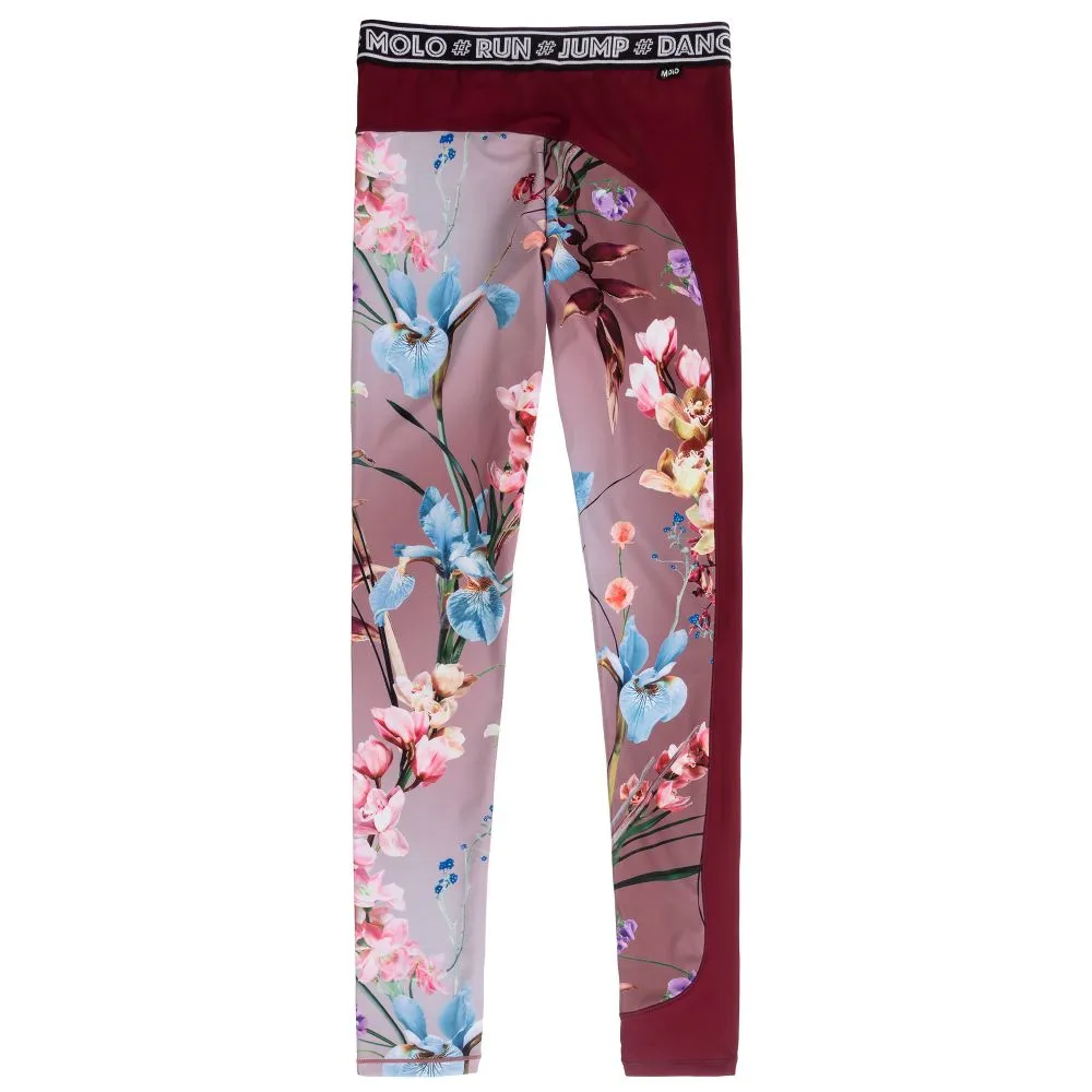 Teen Pink Floral Leggings