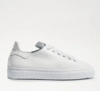 The Leather Lace Sneaker in White