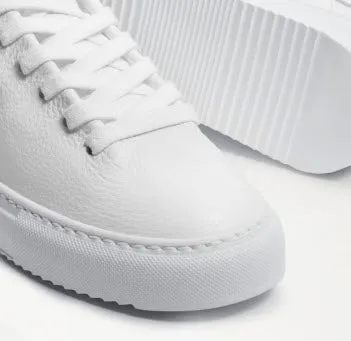 The Leather Lace Sneaker in White