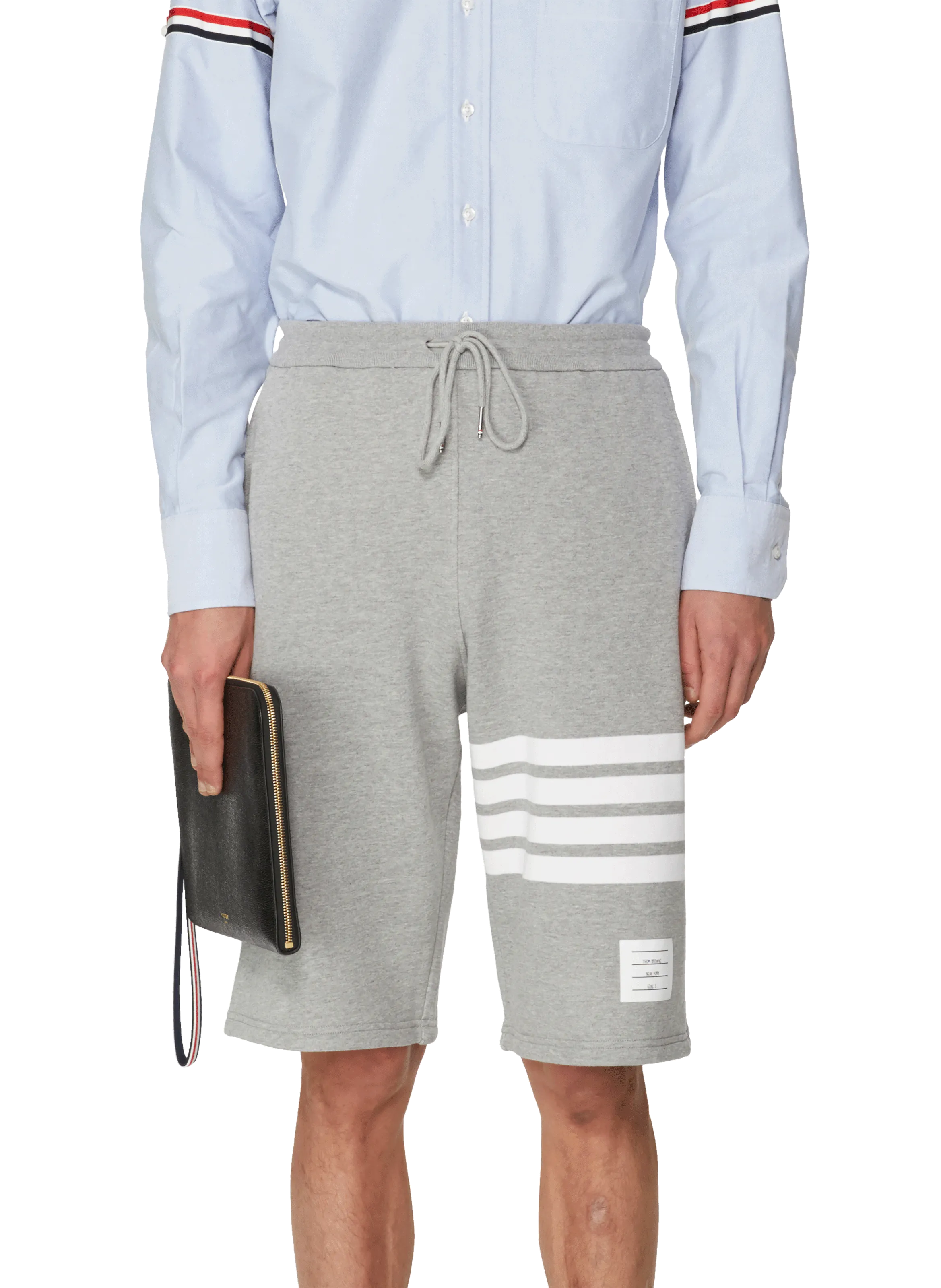 Thom browne  Striped cotton shorts - Grey