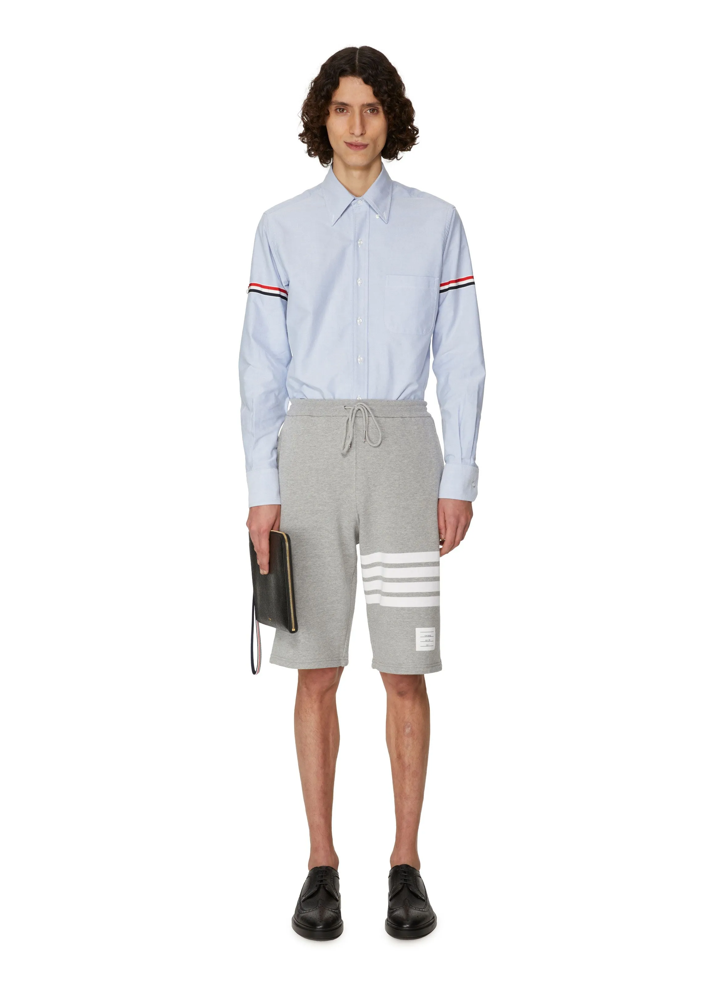 Thom browne  Striped cotton shorts - Grey