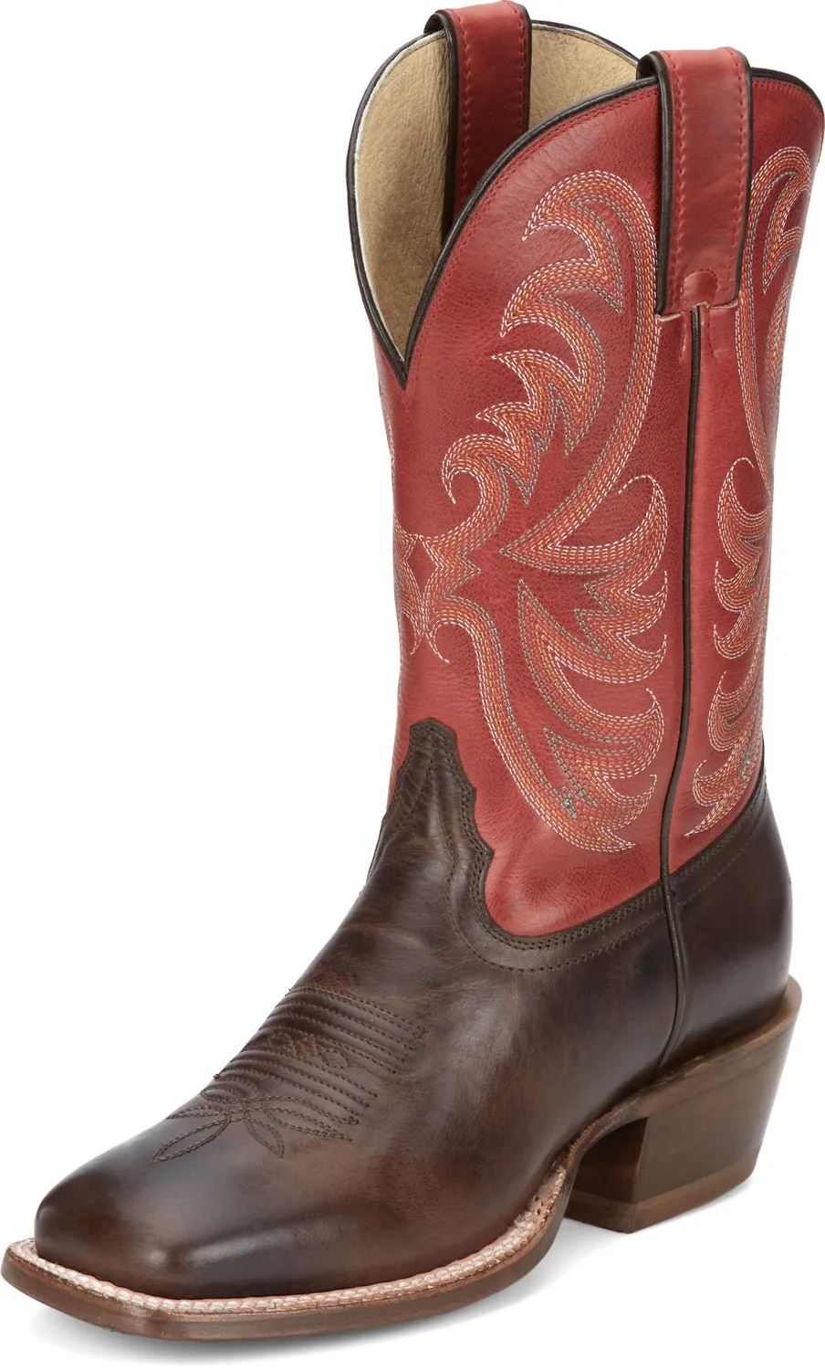 Tony Lama Womens Rowena Espresso Leather Cowboy Boots