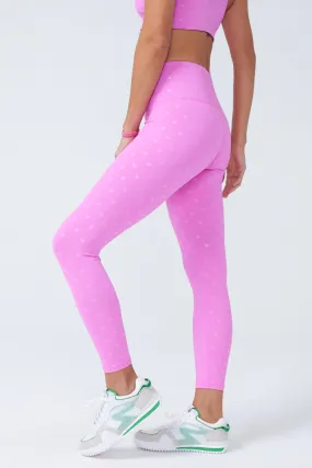 UpLift Leggings in Pink Heart Foil