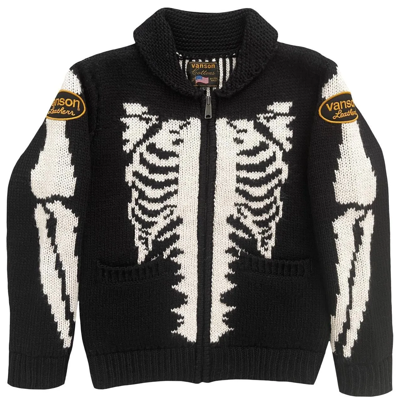 Vanson Leathers Skeleton Cowichan Jacket