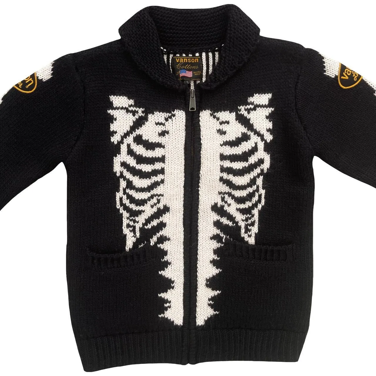 Vanson Leathers Skeleton Cowichan Jacket