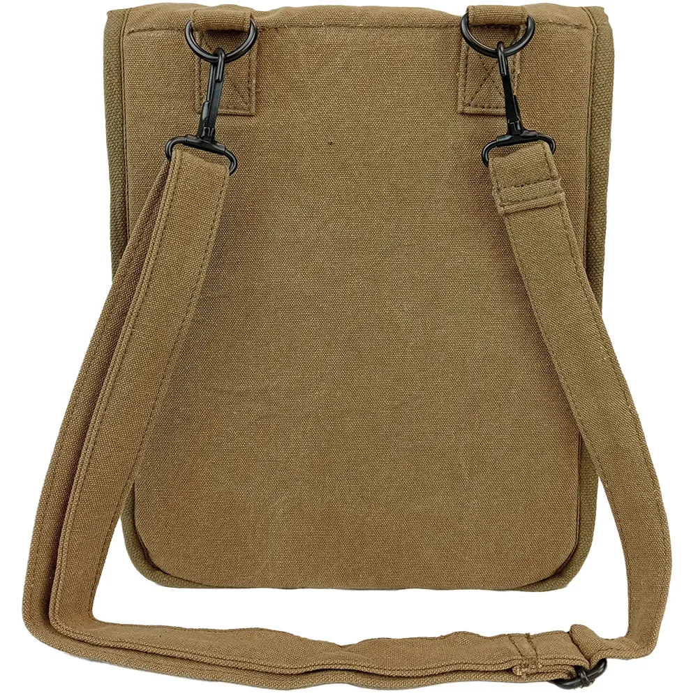 Vintage Canvas Map Case Shoulder Bag