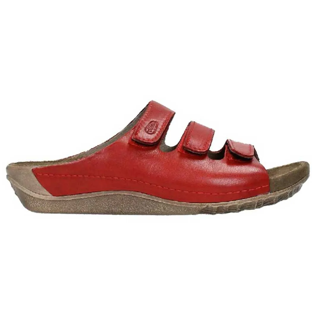 Wolky Nomad Sandal Vegi Leather Red 0053250500 (Women's)