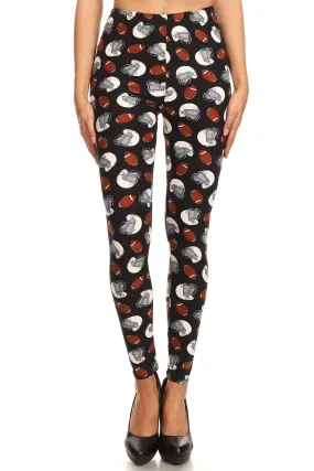 Women's 3X 5X Football Helmet Pattern Printed Leggings