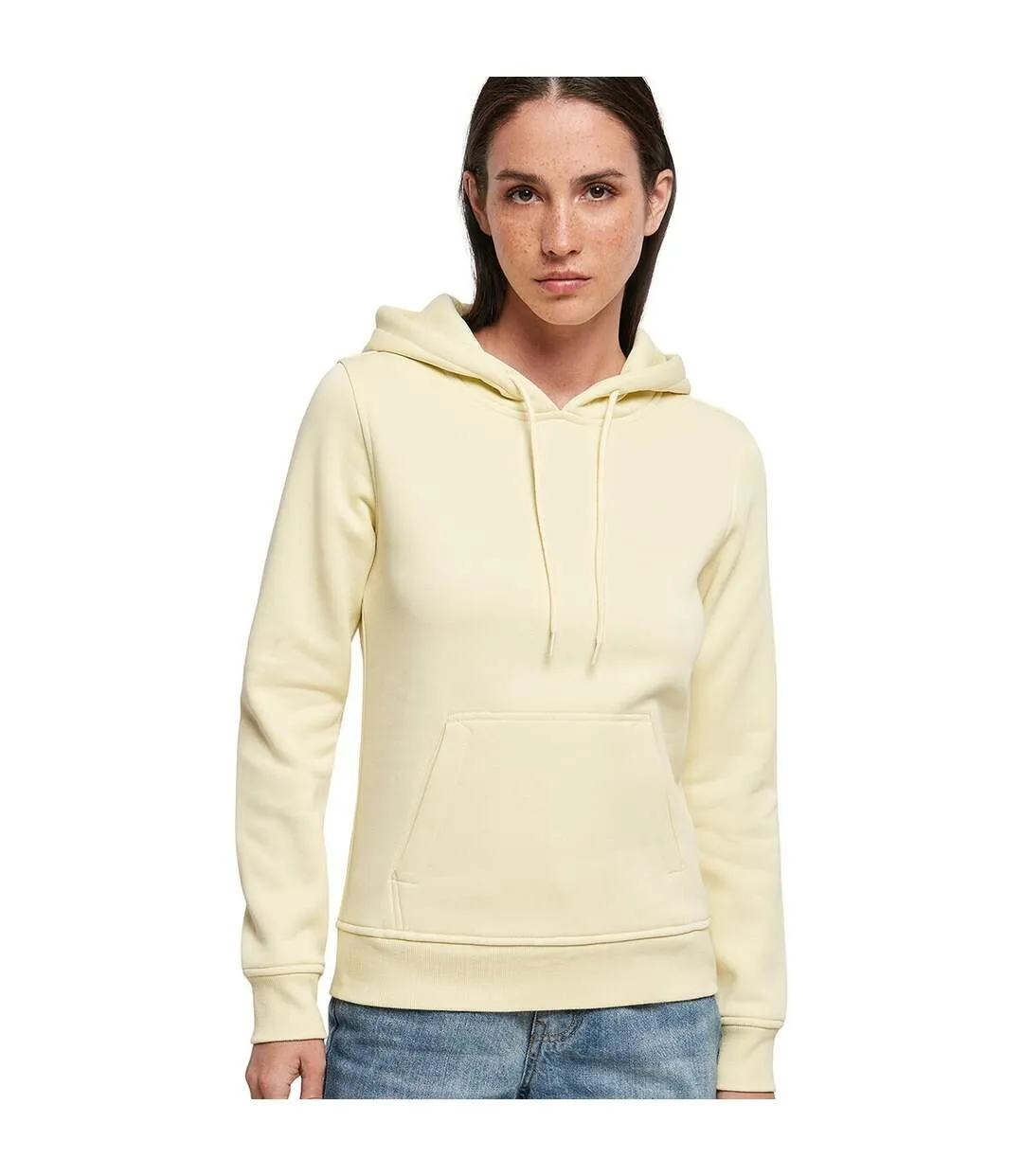 Womens heavy hoody/sweatshirt soft yellow Build Your Brand