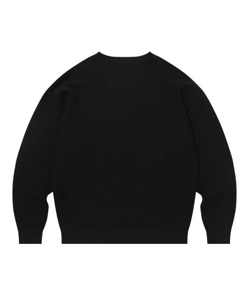 WOOALONG  |Crew Neck Unisex Blended Fabrics Street Style Long Sleeves