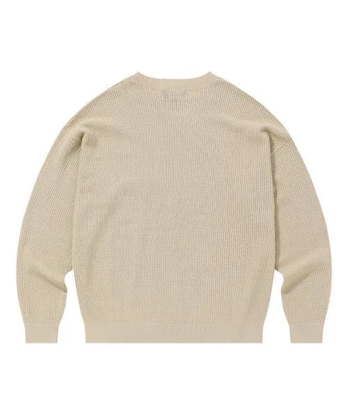 WOOALONG  |Crew Neck Unisex Blended Fabrics Street Style Long Sleeves