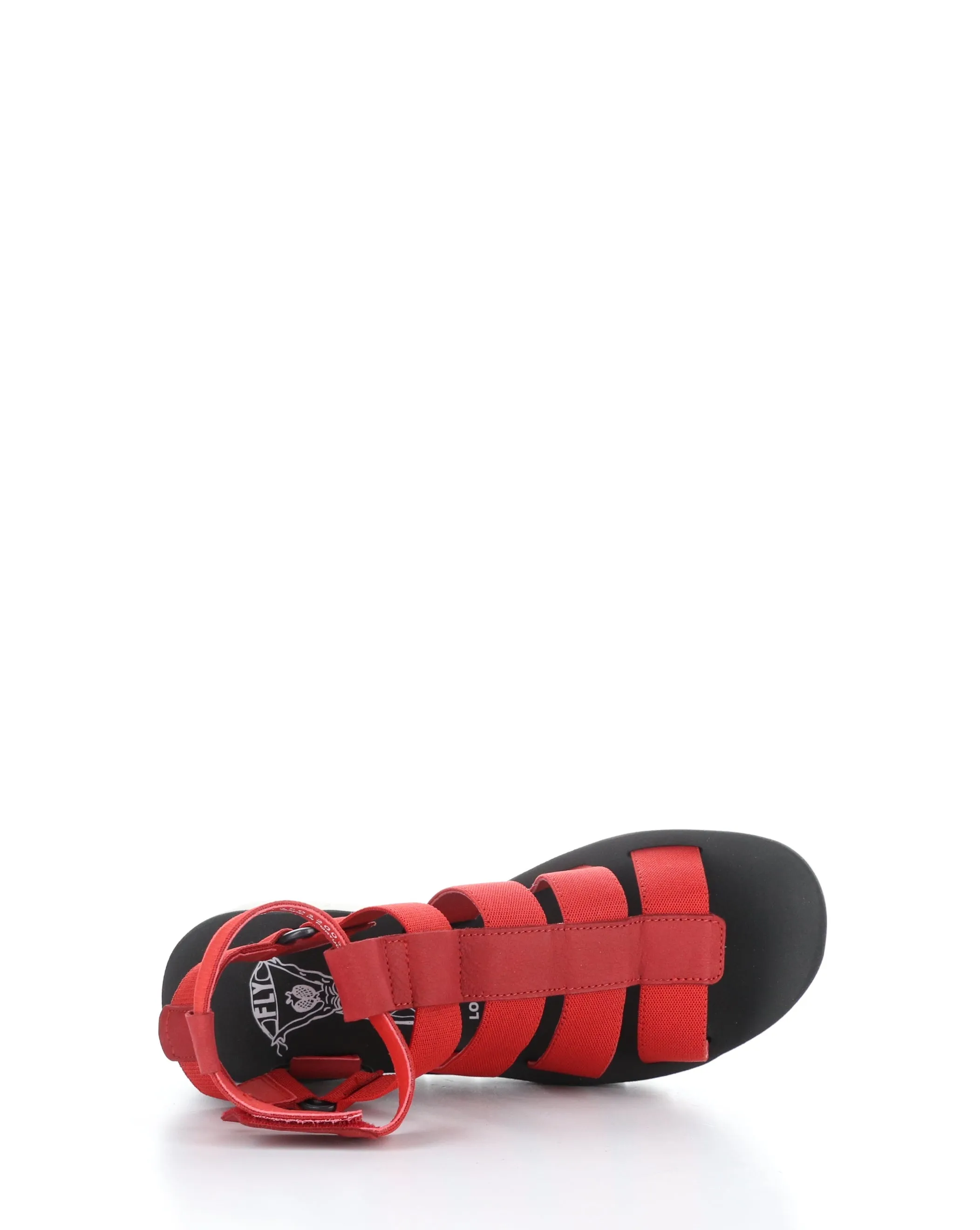 YUFI032FLY Red Velcro Sandals