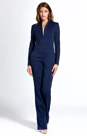 Zip marine blue Jumpsuit