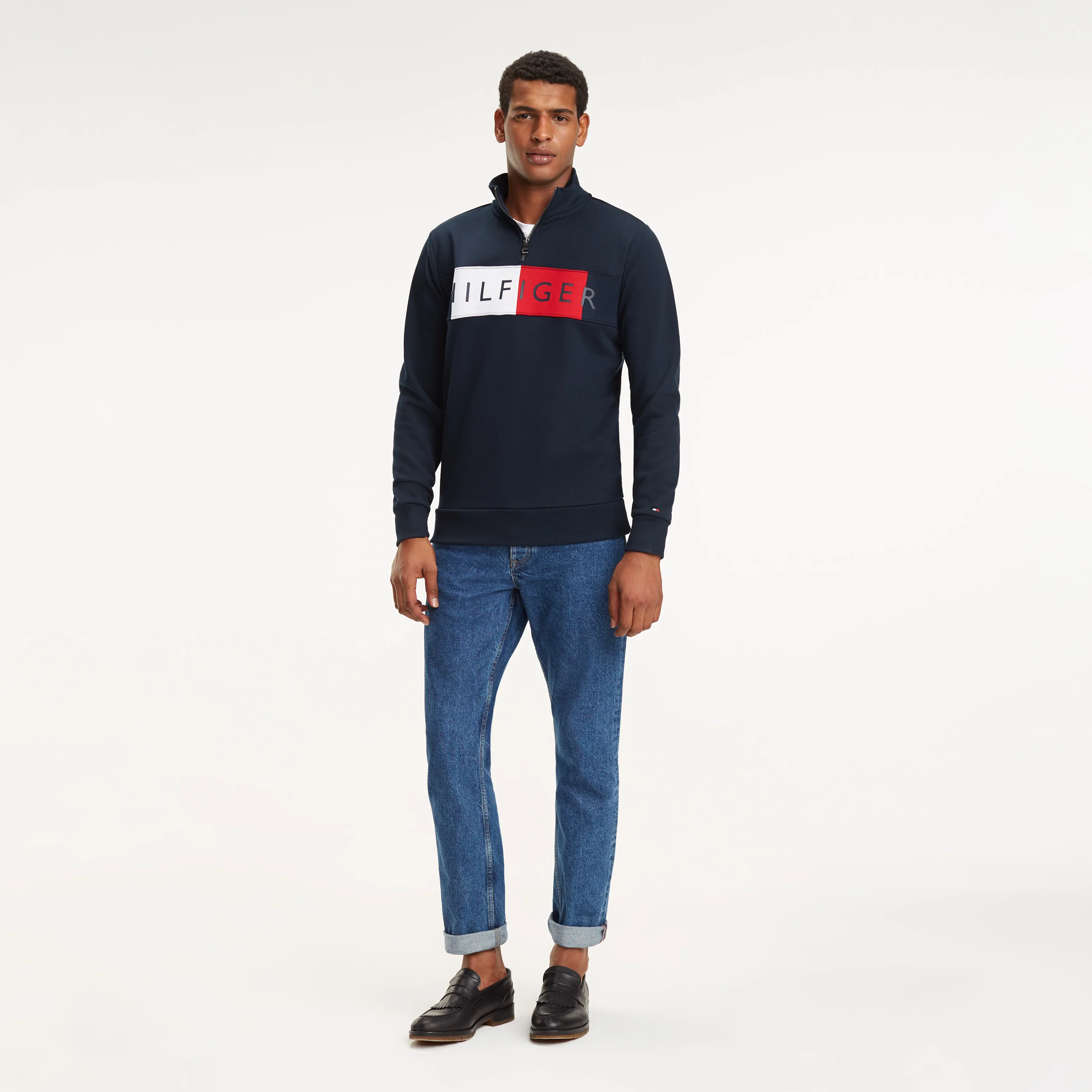 Zip-thru Logo Sweatshirt | Hoodies | Tommy Hilfiger